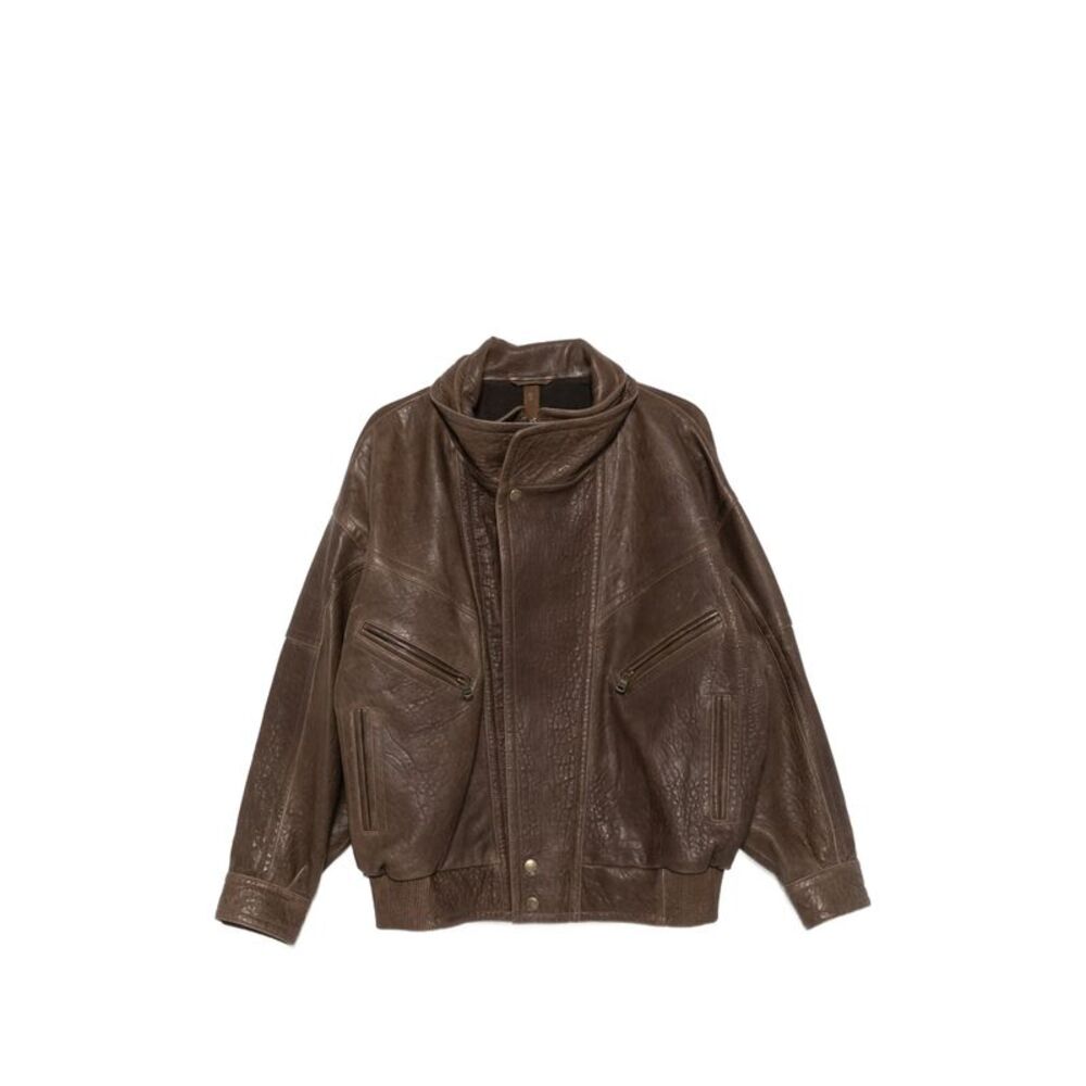 Petar Petrov Brown Jackets - Leather Jackets Women